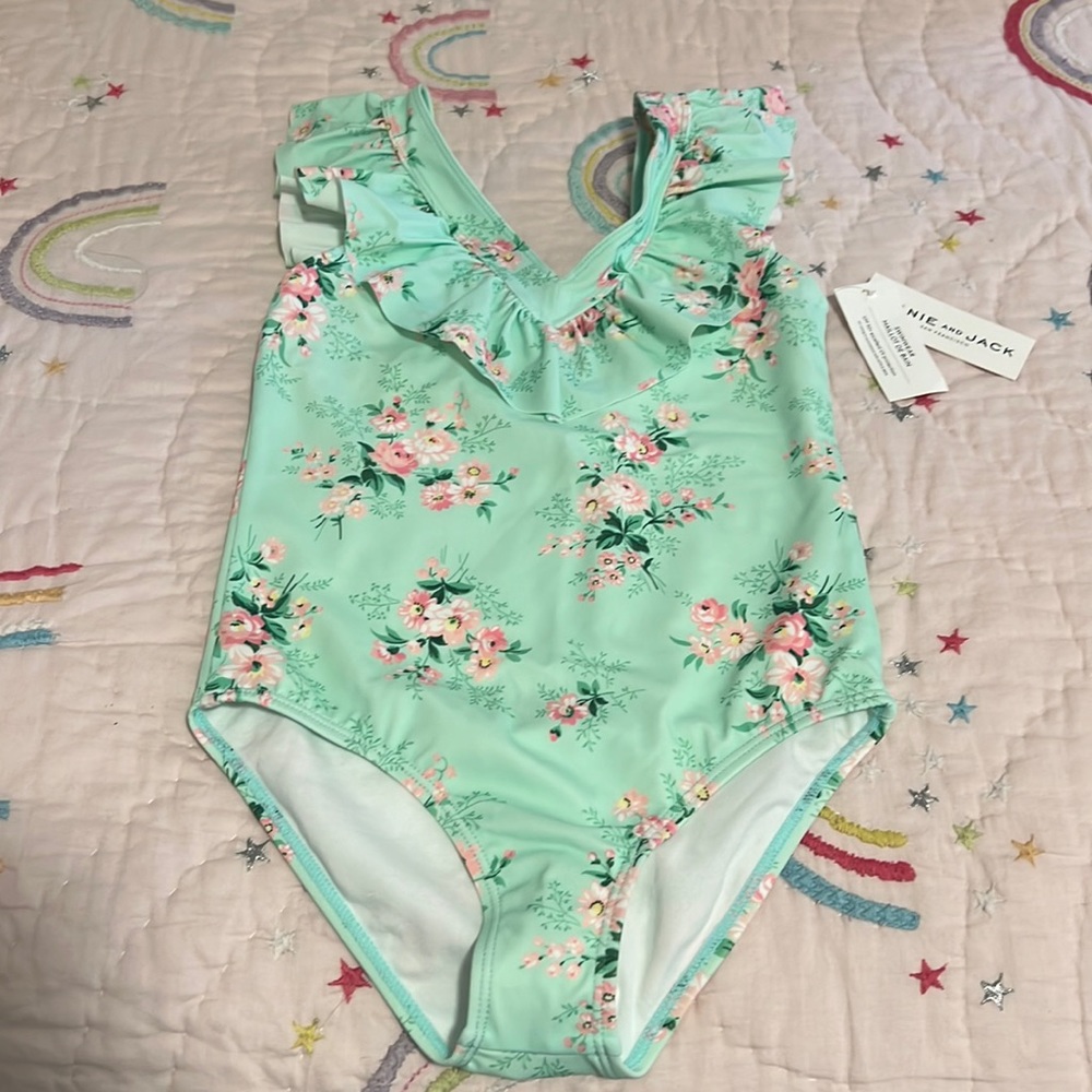 Girls floral swimsuit